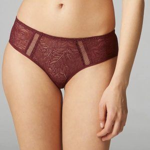 Simone Perele Lace Brief Extra Small 1 Comete Boyshort Fall Red Dark Burgundy